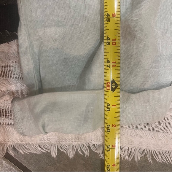 Young Fabulous Broke On The Road Maddox Linen Jumpsuit Blue Sz S 100% Linen Boho - Picture 16 of 16